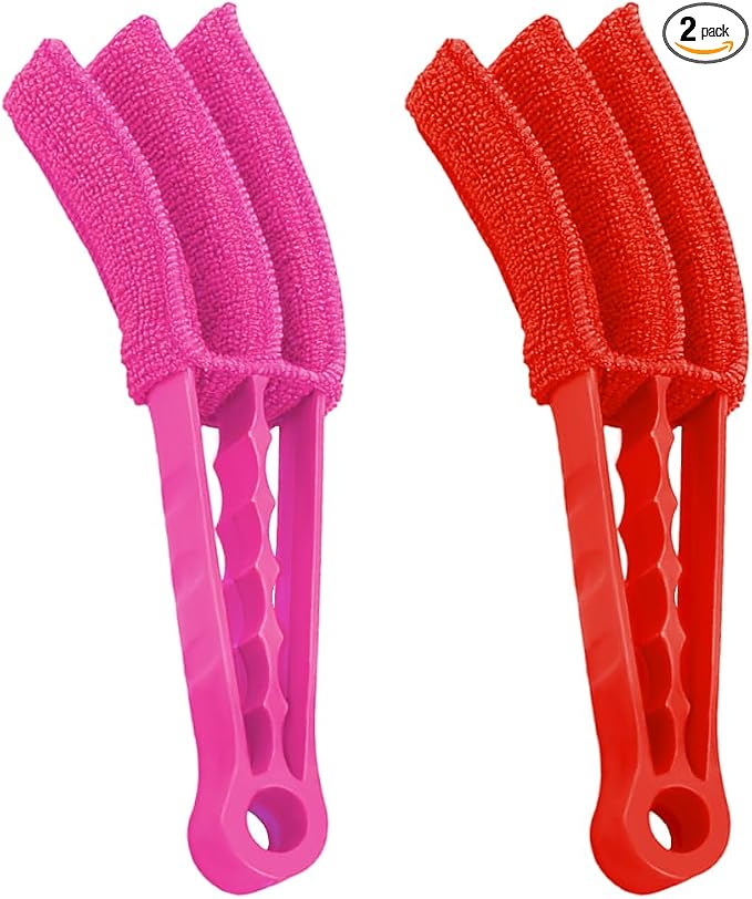 2 PCS Blind Cleaner Duster Tool, Window Venetian Hand-held 3 Arm Dusting by DXNQ