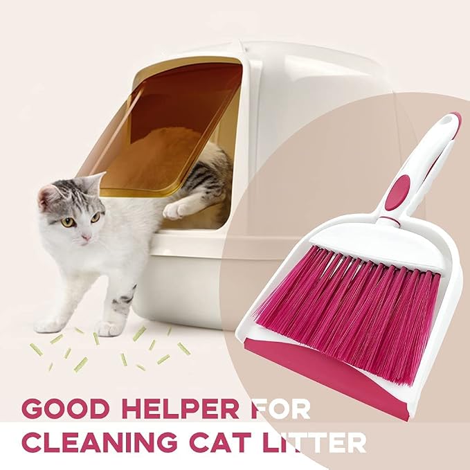 Broom Dustpan Brush Small Dust pan : Mini Broom and Dustpan Set Mini Dust pan - Image 7