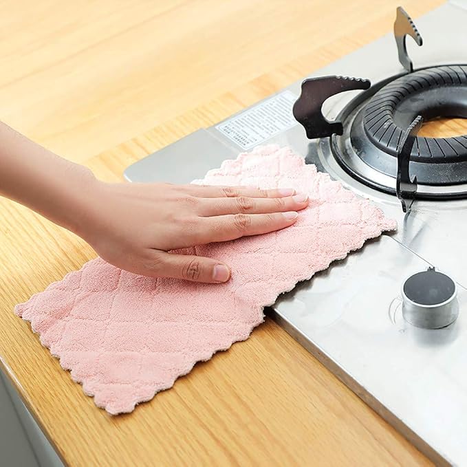 kimteny 12 Pack Kitchen Cloth Dish Towels, Premium Dishcloths, Super Absorbent - Image 2