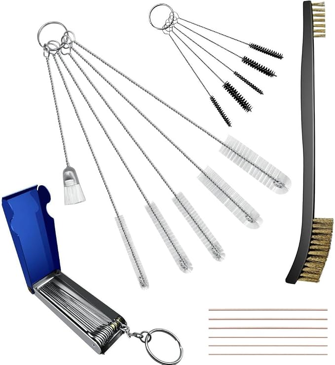 Strongthium Carburetor Cleaning Kit Carb Brushes Tools Needle Set by Strongthium
