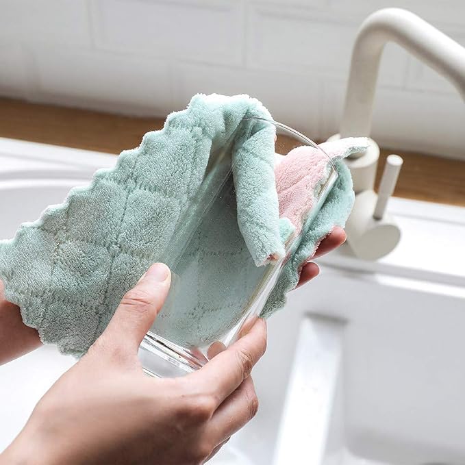 kimteny 12 Pack Kitchen Cloth Dish Towels, Premium Dishcloths, Super Absorbent - Image 4