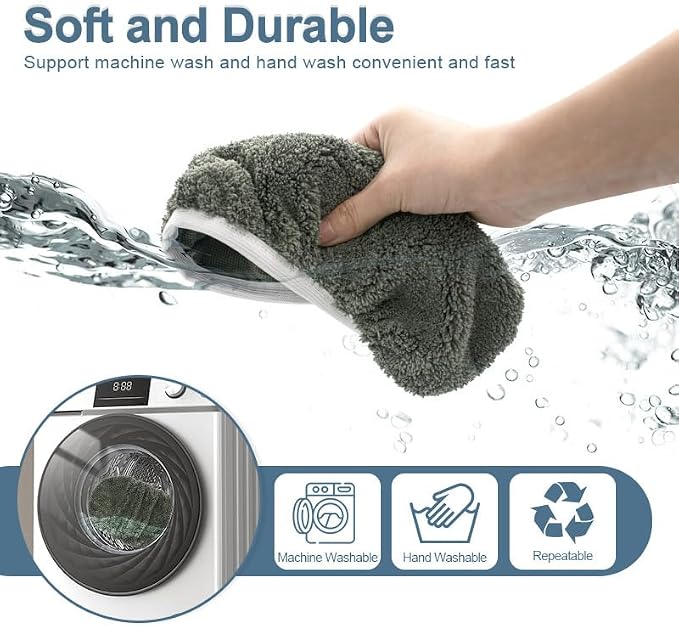 Reusable Microfiber Mop Pads Washable Wet Pads Compatible - Image 6