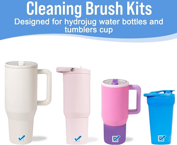 XANGNIER 5 Pcs Water Bottle Cleaner Brush Set - Image 2