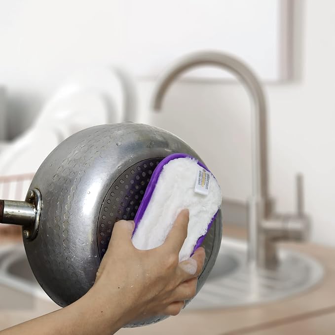 10 Pack Kitchen Dish Sponges Scrubber Non-Scratch Multi-Purpose Dishcloths - Image 6