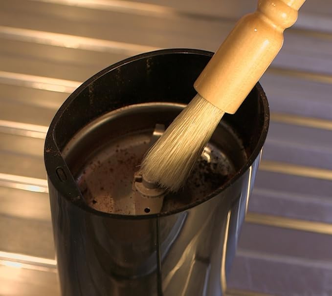 Coffee Grinder Cleaning Brush, Wood Handle & Natural Bristles Wood Dusting - Image 7