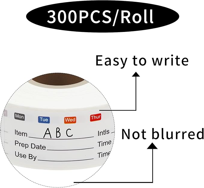 STARLIBOO Removable Freezer Labels, 1x3 Inch, Waterproof Oil Resistant Easy - Image 3