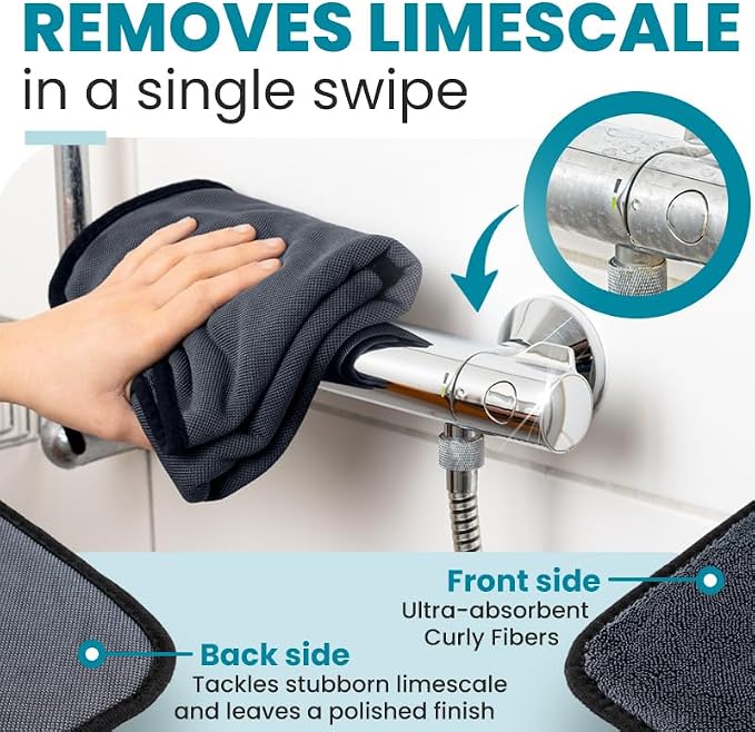Shiny Wipes XL Drying Towel, The Original, Ultra Absorbent Twisted-Loop Design - Image 2