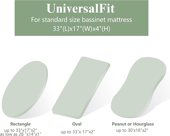 Baby Bassinet Sheets 3 Pack for Boys & Girls, Soft Breathable Muslin Cotton Bassinet Mattress Cover, Universal Fit for Hourglass, Oval, and Rectangle Mattress (Daisy Petal)