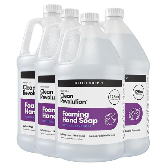 Clean Revolution Foaming Hand Soap Refill Supply Container, Ready to Use Formula by CleanRevolution