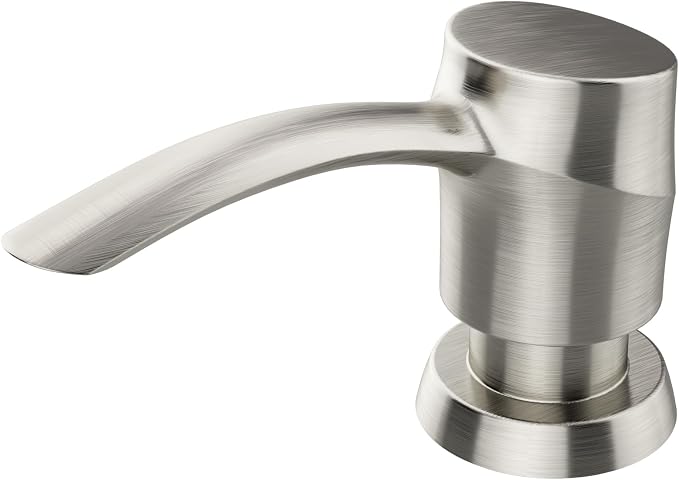 SAMODRA Kitchen Sink Soap Dispenser, Brushed Nickel Soap Dispenser, ABS by SAMODRA