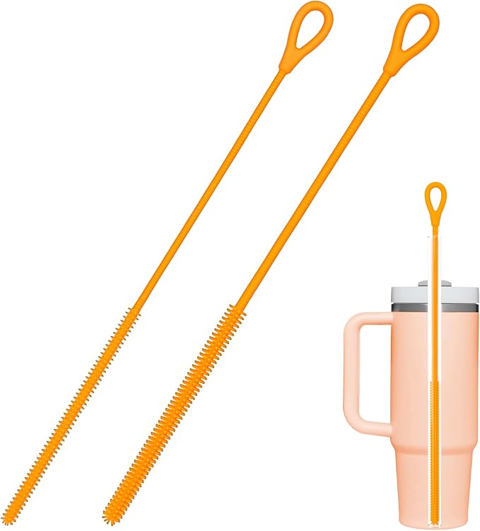 Silicone Straw Cleaner Brush, Straw Cleaning Brush, Straw Brush Bristles by OWATRKDEY