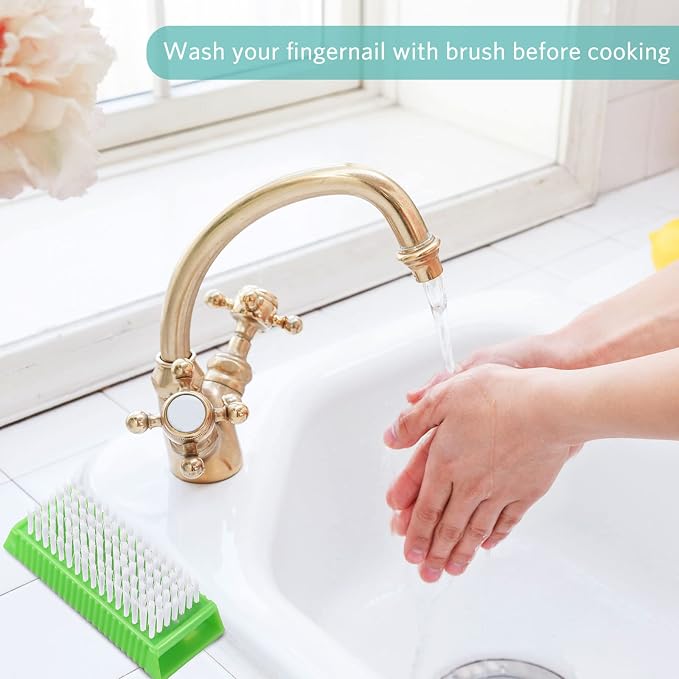 Boao 5 Pcs Hand Scrub Brushes for Nail Cleaning Fingernail Brush Soft Non - Image 6