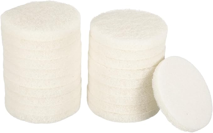 HARFINGTON 20pcs Scrubber Scouring Pads 450 Grits 3 Inch Drill Power Brush Hoop by HARFINGTON