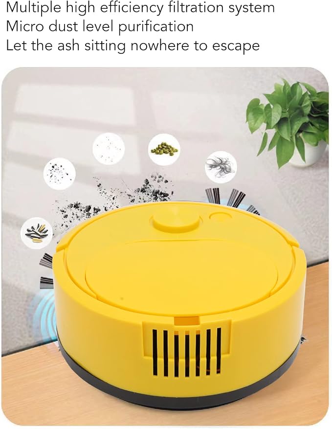 Fdit Robot Vacuum Cleaner, Mini Automatic Avoidance USB Charging Smart Sweeping - Image 5
