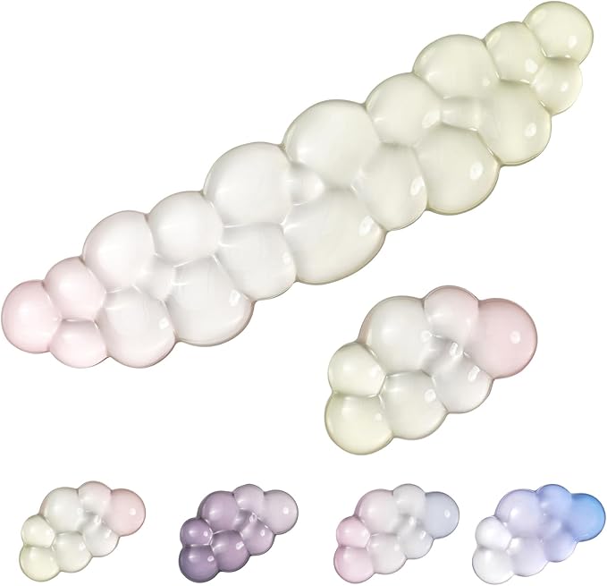 Gel Keyboard Wrist Rest Cloud Set, by SUEHIODHY
