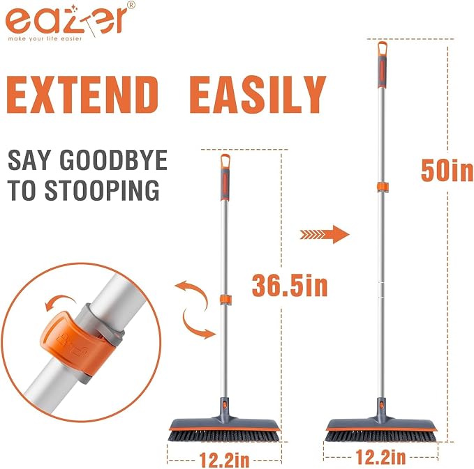 Eazer Floor Scrubber Brush, 2-in-1 Deck Scrubber Brush - Image 3