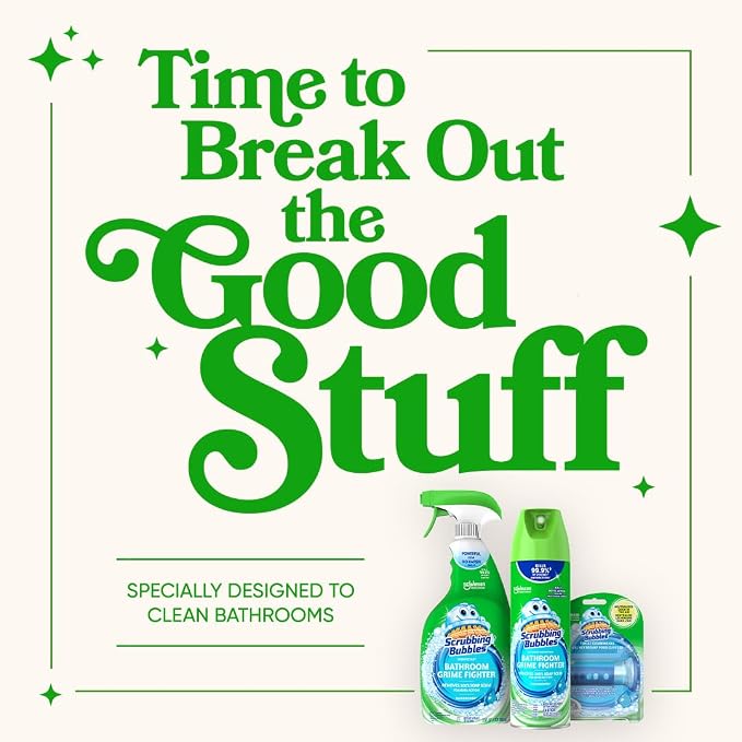 Scrubbing Bubbles Bathroom and Shower Cleaner Disinfectant Aerosol, Foaming - Image 7
