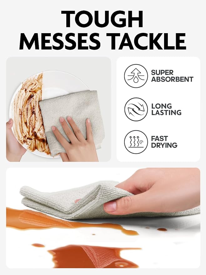 Fantasticlean Microfiber Cleaning Cloth Roll -75 Pack, Tear Away Microfiber - Image 4