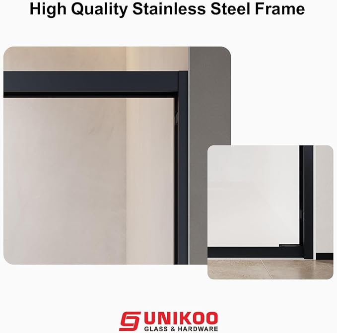 60" W x 60" H Double Sliding Frame Bathtub Door - Image 7