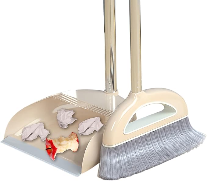 Long Handled Broom and Dustpan Set, 88cm Indoor Broom - Image 6