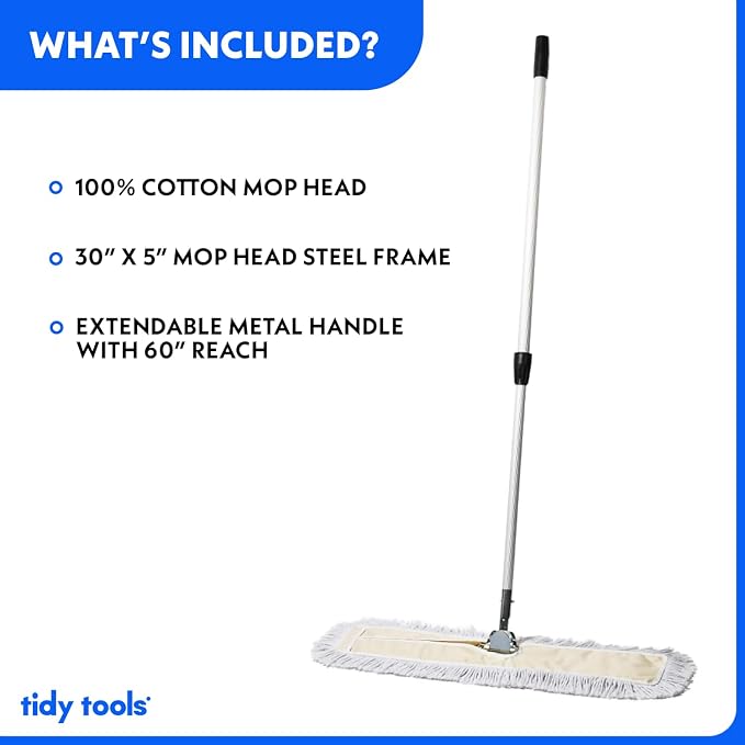 Commercial Dust Mop – 30 Inch Floor Sweeper - Image 3