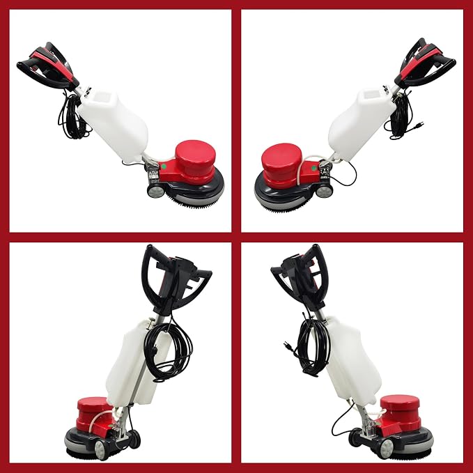 TECHTONGDA Floor Polisher & Buffer Commercial Floor Buffer Scrubber 17" Carpet - Image 8