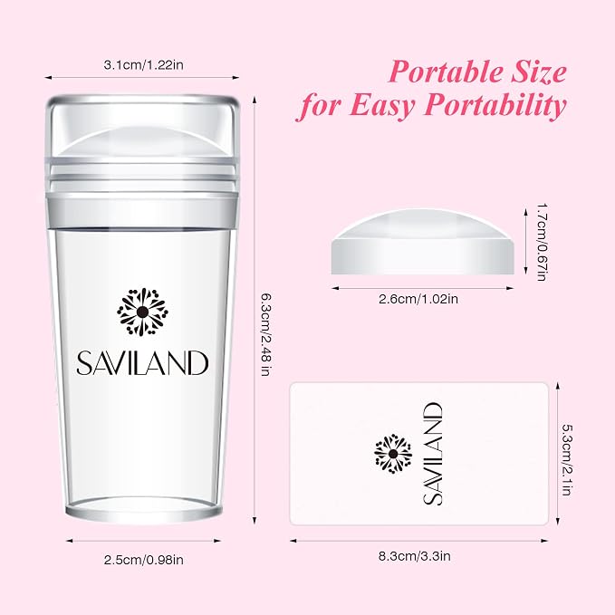 Saviland French Manicure Kit: French Tip Nail Stamp - Image 7