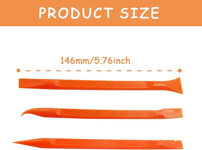 18Pcs Carbon Fiber Scraper Cleaning Tool Non-Scratch Plastic Multi-Purpose - Image 2