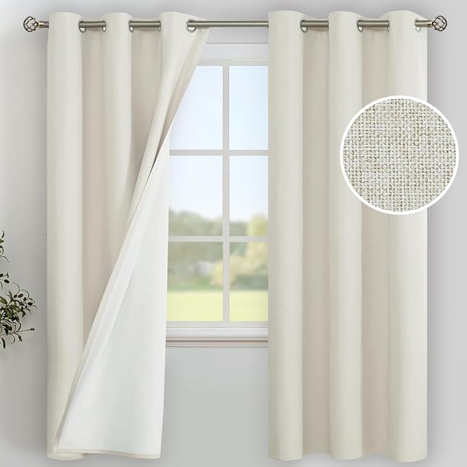YoungsTex Linen 100% Blackout Curtains by YoungsTex