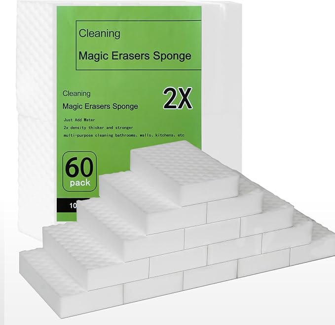 Magic Eraser Sponges 60 Pack, Extra Dense, Heavy Duty Cleaning Sponges by JayJayup