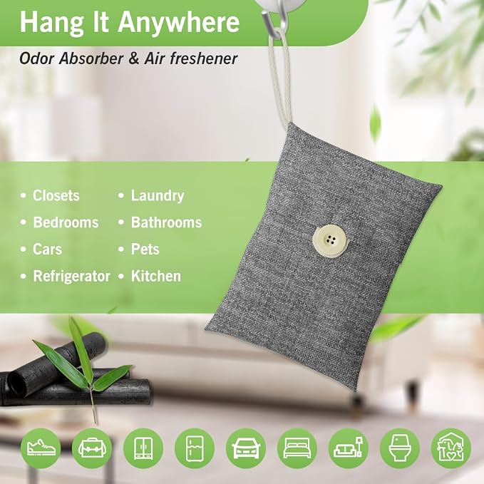 Charcoal bags Odor Absorber Activated Bamboo Charcoal Air Purifying Bag - Image 6