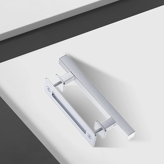 EaseLife 12" Stainless Steel Sliding Barn Door Handles and Pulls, Double Sided - Image 6