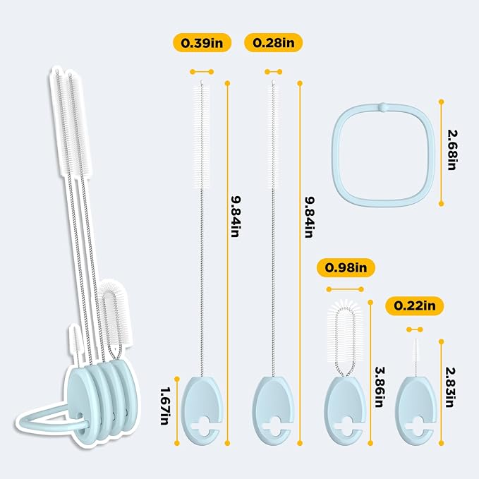 Straw Brush Set, 4 Piece Cleaner Kit - Image 2