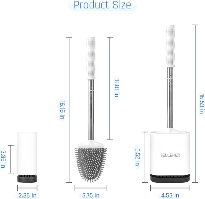 Sellemer Toilet Brush and Holder Set - Image 7