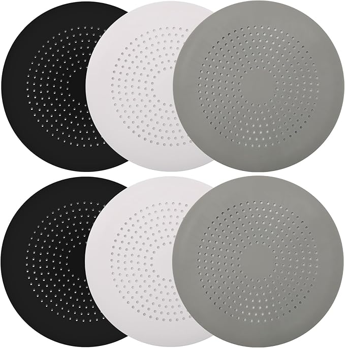 6-Pack Drain Hair Catcher Durable Silicone Hair Stopper Shower Drain Covers by QiyuanLS