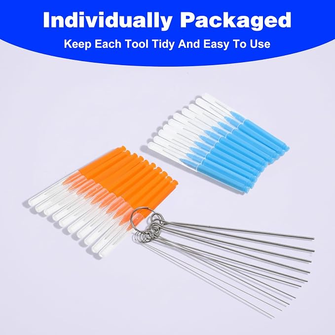 30 PCS Shower Head Cleaner Picks, Stainless Steel Holes Anti-Clogging Cleaning - Image 7