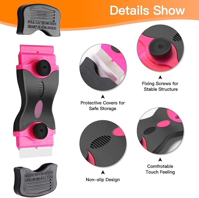 2PACK Razor Blade Scraper, 2-in-1 Scraper Tool - Image 3