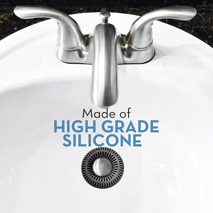 Bathroom Sink Hair Catcher for Pop-Up Drain – SinkRing 1.57" Precision Strainer - Image 5
