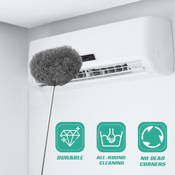 Ceiling Fan Cleaner Duster, Reusable Microfiber Ceiling Fan Blade Cleaner Duster - Image 7