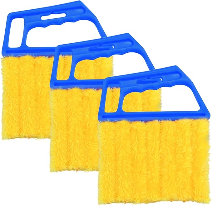 3PCS Blind Cleaner Duster Tool, 7 Fingers Microfiber Handheld Shutter Cleaning by Unknown