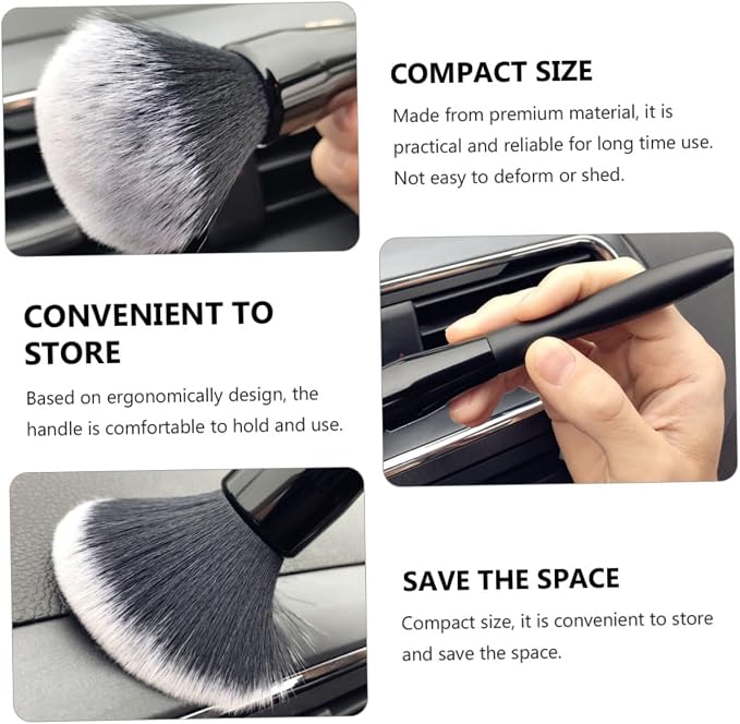 GANAZONO Car Interior Detailing Brush Soft Bristle Air Vent Cleaning Brush - Image 7