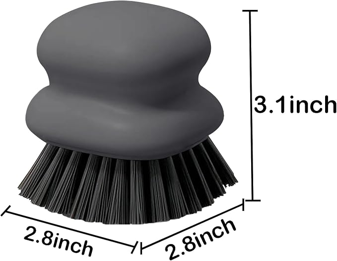 Dish Brush with Handle, Kitchen Scrub Brushes - Image 5