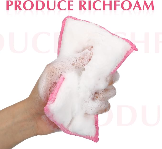 Mudder 12 Pcs Car Interior Scrubbing Sponge 5'' x 3'' Fiber Car Wax Applicator - Image 5