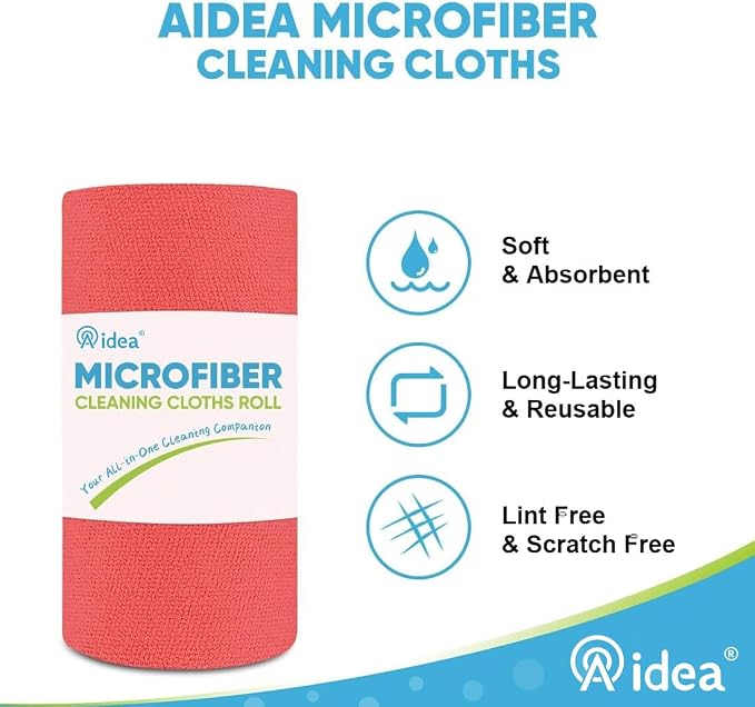 AIDEA Microfiber Cleaning Cloth 330 Sheets, Microfiiber Cloth - Image 3