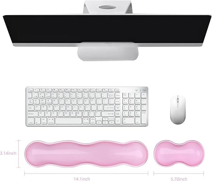 Gel Keyboard and Mouse Wrist Rest, Cute Wrist Support and Arm Support Keyboard - Image 6