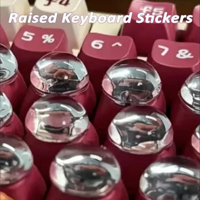 128PCS Raised Keyboard Stickers - Image 6