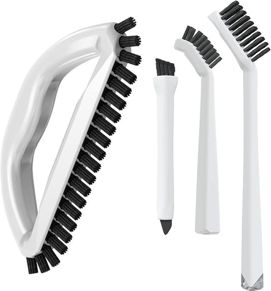Grout Cleaning Brush Set Heavy Duty Hand Grout Scrub Brush & Detail Cleaning by TheCrownChoice