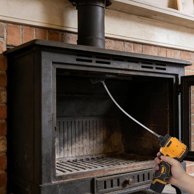 24Feet Chimney Sweep Kit, Chimney Cleaning Kit - Image 3