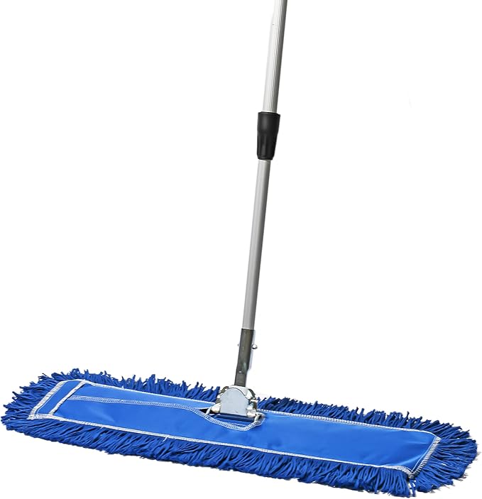 24 Inch Blue Commercial Dust Mop & Floor Sweeper by TidyTools
