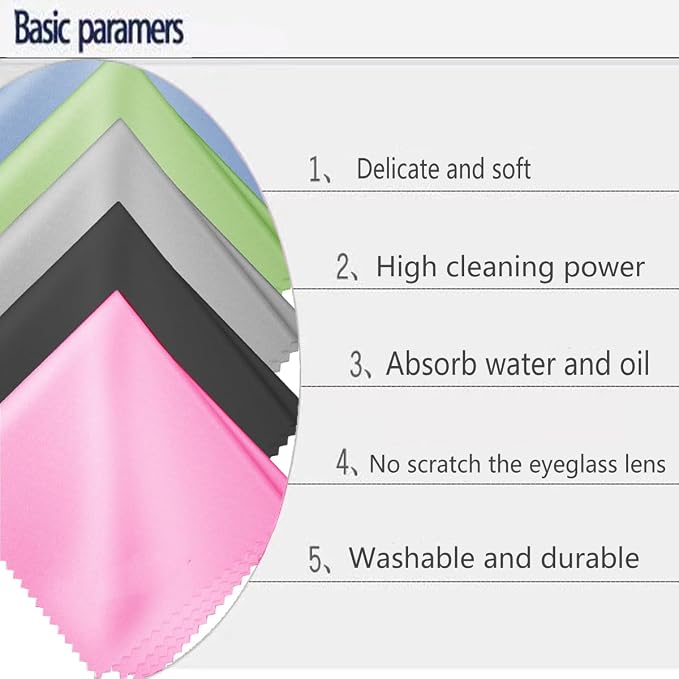 Glasses Cleaning Cloths, Premium Eyeglass Cleaner Cloth, Lens Wipes Cloth - Image 6